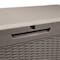 Honey Can Do 100gal Brown Wicker Resin Deck Box